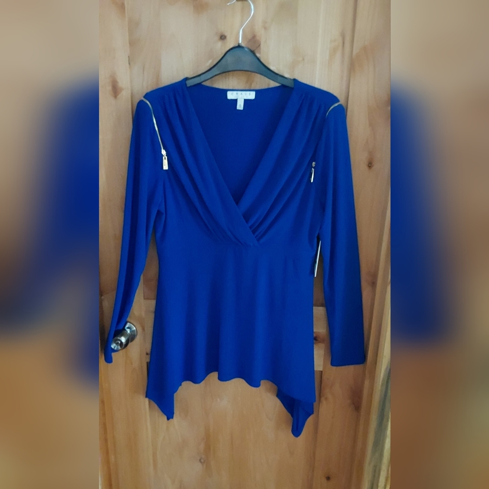 Blouse, lapis, large